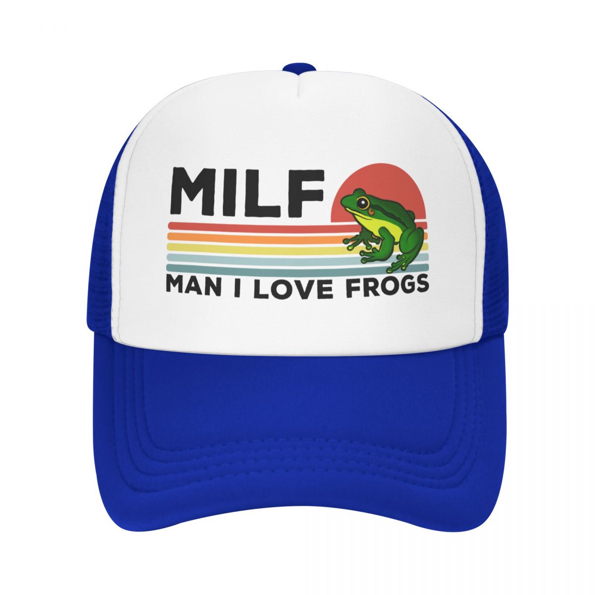 91460000MAC14ECE0X Gepersonaliseerde Milf Man I Love Frogs Baseball Cap Vrouwen Unisex Verstelbare LGBT Gay Pride Trucker Hat Streetwear Snapback Caps ONE SIZE