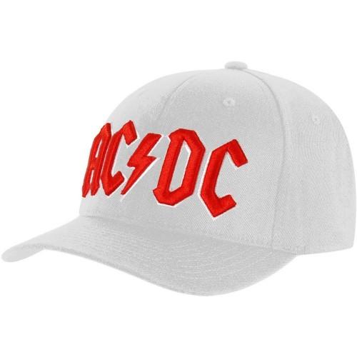 AC/DC Unisex baseballpet met logo voor volwassenen One Size denimblauwe kleur