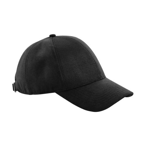 Beechfield unisex volwassen 6-paneel kunstsuède pet One Size zwart