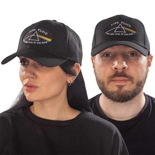 Pink Floyd Unisex volwassene de donkere kant van de maan omzoomde baseballpet One Size zwart
