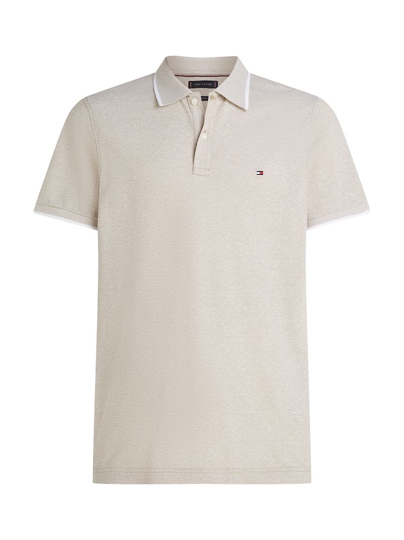 Tommy Hilfiger Linen Piqué Poloshirt Beige