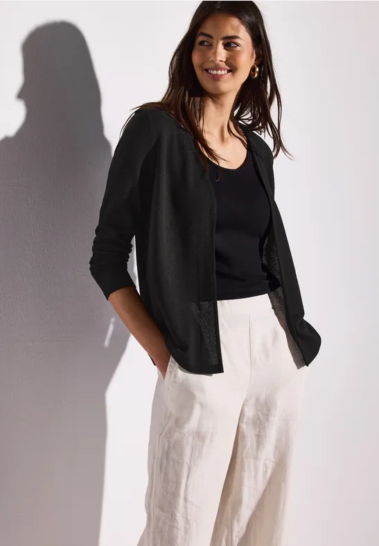STREET ONE Shirtjasje Nette in brei-look