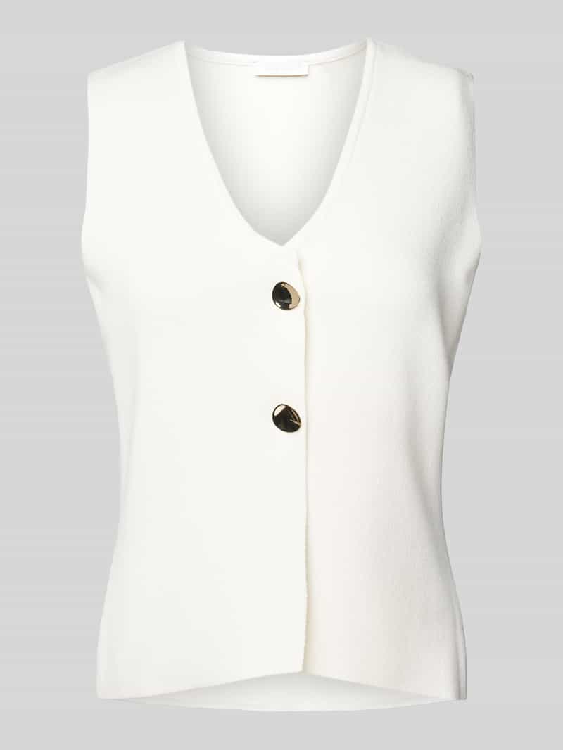 Rich & Royal Mouwloos vest Met V-hals