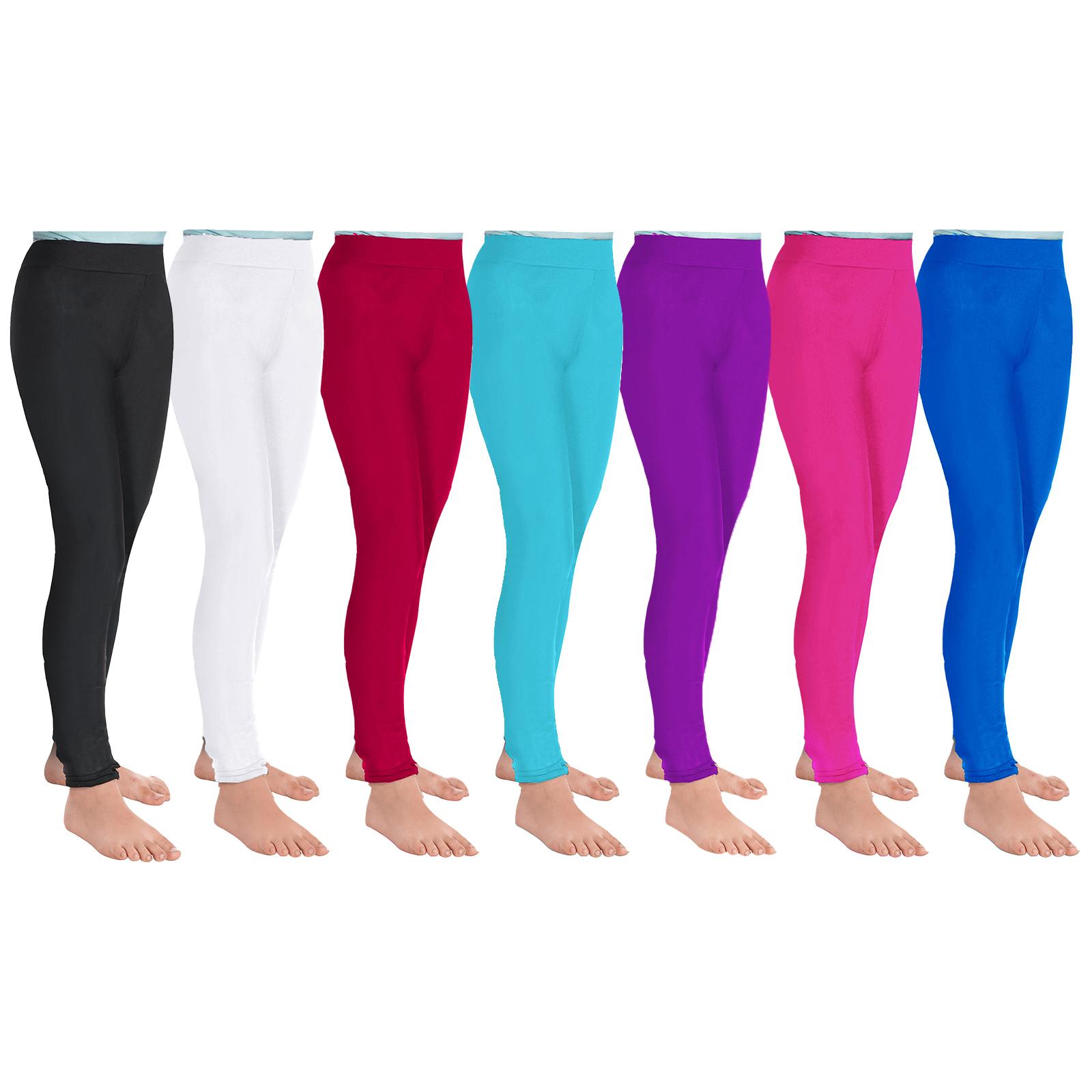 Aislor Meisjes Atletische Legging Kinderen Yoga Broeken Workout Fitness Sport Legging Actieve Dans Tights 5-6 Years zwart