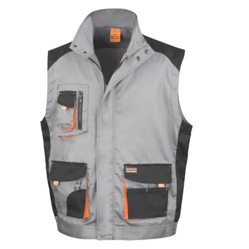 Result Work-Guard Lite Workwear Vest / Bodywarmer voor heren (ademend en winddicht) XS oranje/koningsblauwe kleur