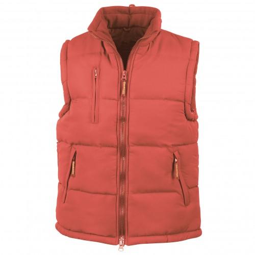 Result Heren ultra gewatteerde bodywarmer waterafstotend winddicht jack L rood
