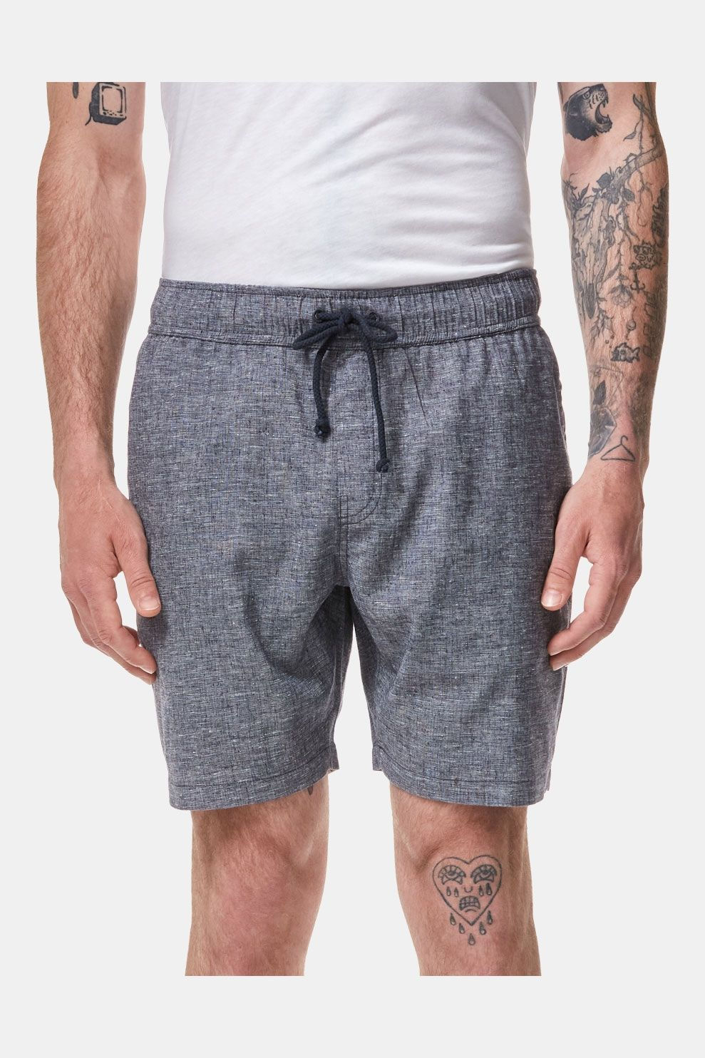 TENTREE M Joshua Hemp Short Lichtblauw