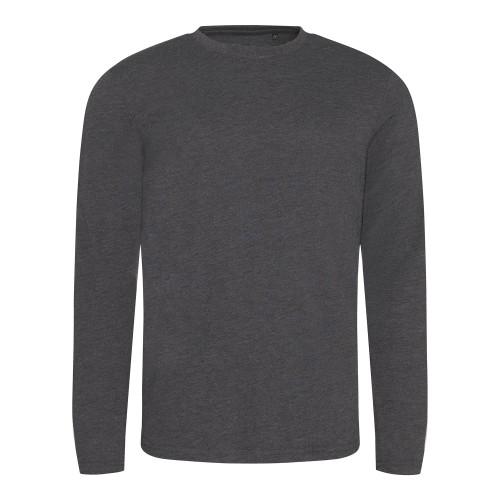 Awdis Tri-Blend T-shirt met lange mouwen voor heren L zwart