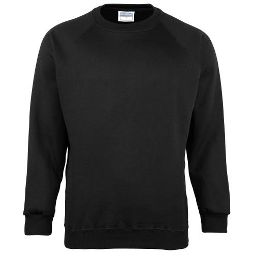 MADDINS Colorsure effen sweatshirt met ronde hals voor heren XL koningsblauwe kleur