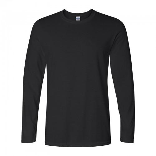 Gildan Heren T-shirt met lange mouwen, zachte stijl (pak van 5) 2XL wit