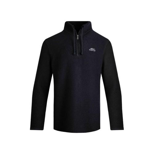 Pertemba FR - Apparel Weird Fish Heren Cruiser Macaroni Kwart Rits Pullover XXL Vloot