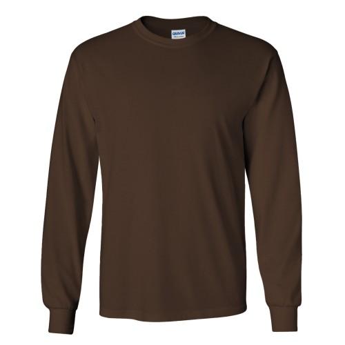Gildan heren effen T-shirt van ultrakatoen met ronde hals en lange mouwen 2XL wit