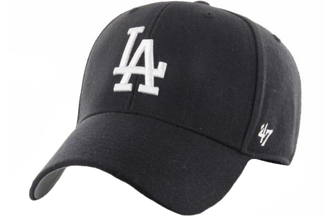 47 BRAND 47 Merk Los Angeles Dodgers Cap, Unisex zwarte pet One size