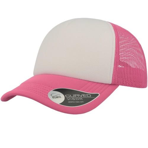 Atlantis Unisex volwassen Rapper 5 Panel Trucker Cap One Size fluorescerende oranje kleur