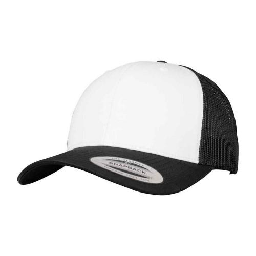 FLEXFIT Retro Trucker Cap One Size rood/wit