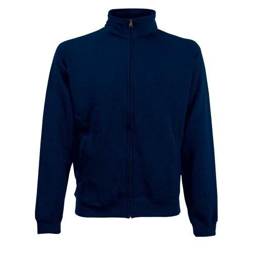 Fruit Of The Loom Mens Premium 70/30 Zip Neck Sweatshirt 2XL grijs