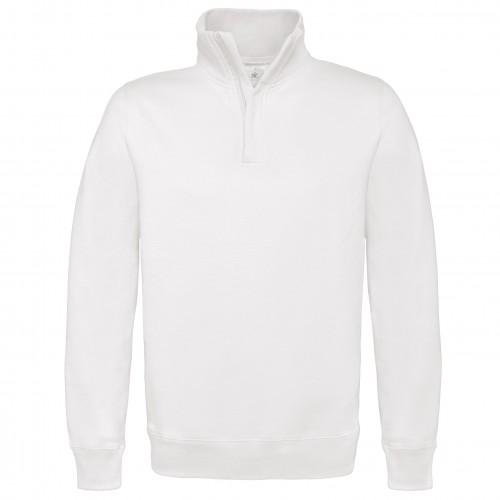 B and C B&C Heren ID.004 sweatshirt met 1/4 rits XL zwart