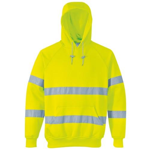 Portwest Unisex Hi-Vis veiligheidssweatshirt/hoodie met capuchon XL oranje
