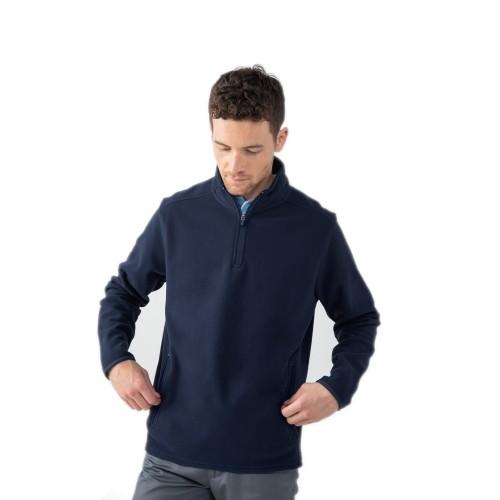 Henbury Microfleece-top met rits voor heren XS Vloot