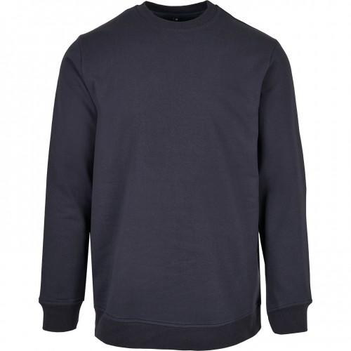 Build Your Brand Basic herensweatshirt met ronde hals XL houtskool
