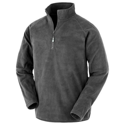 Result Genuine Recycled Resultaat Echt gerecycled herenfleece met microritshals S zwart