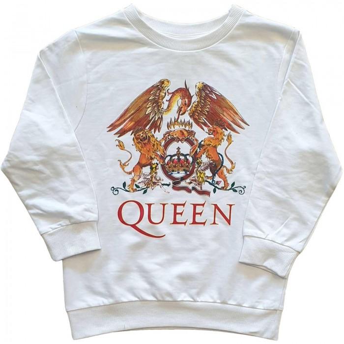 Queen Childrens/Kids Klassiek Crest-sweatshirt 11-12 wit