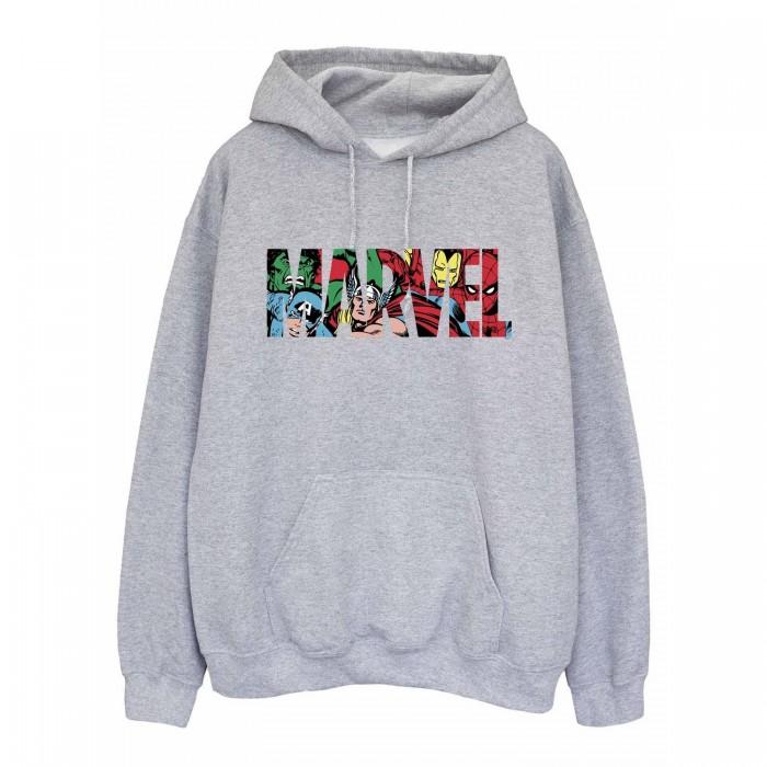 Marvel Comics heren hoodie met infill-logo L wit