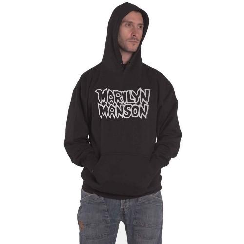 Pertemba FR - Apparel Marilyn Manson Unisex volwassen logo trui hoodie XL zwart