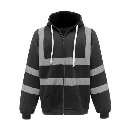Yoko Heren Hi-Vis hoodie met volledige ritssluiting 3XL geel