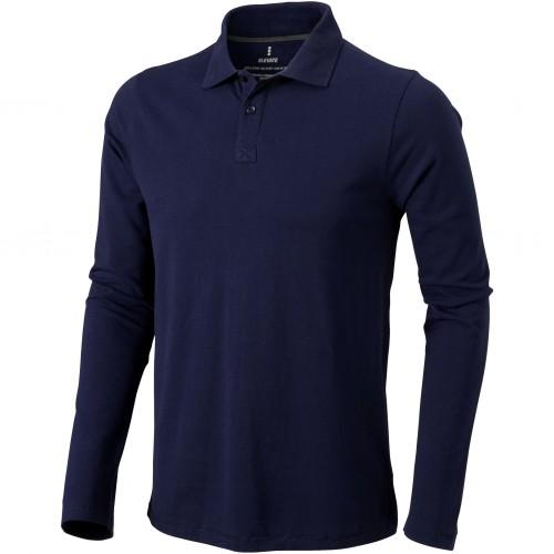 Elevate Oakville poloshirt met lange mouwen voor heren L wit