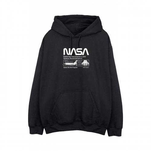 NASA Space Shuttle-hoodie voor heren L wit