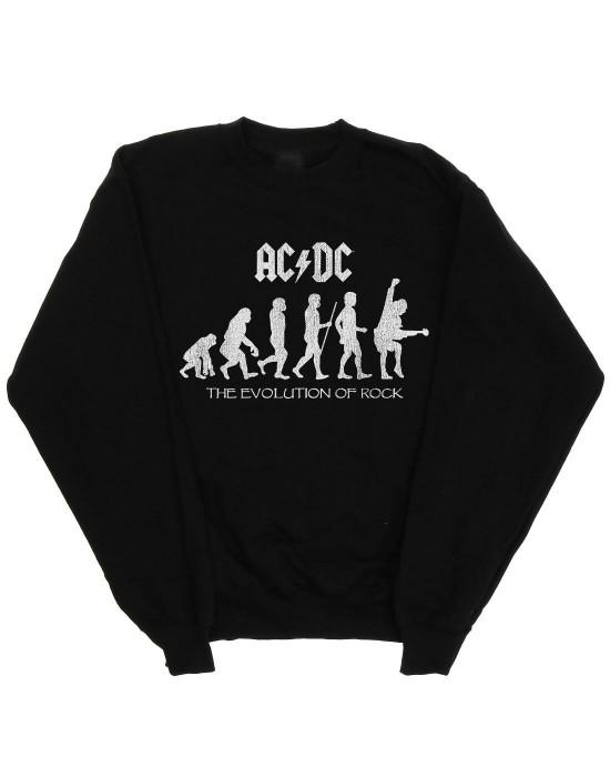 Pertemba FR - Apparel ACDC Heren Evolution Of Rock-sweatshirt L zwart