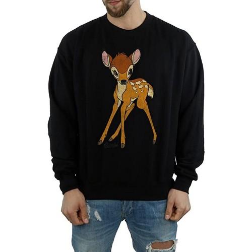 Bambi Heren klassiek katoenen sweatshirt L zwart