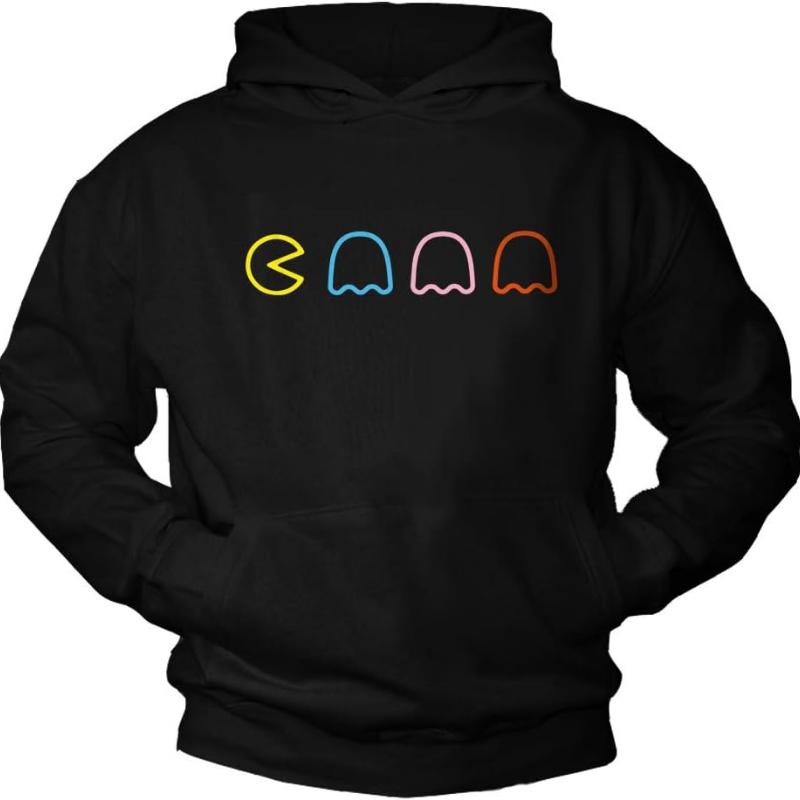 TENJINGE Trendy Makaya Vintage Gamer Sweat À Capuche Homme - Retro Gaming Sweatshirt S zwart