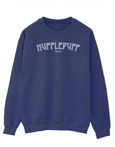 Harry Potter Mens Hufflepuff Logo Sweatshirt M zwart