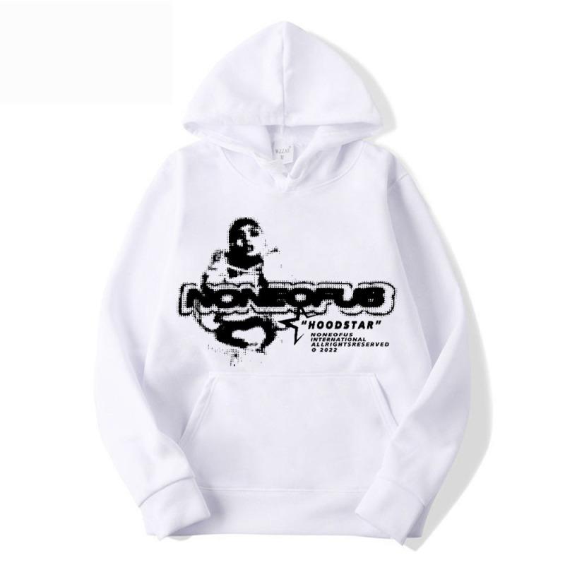 TENJINGE Trendy 2023 Herfst/Winter Nieuwe Hoodie Harajuku Cartoon Print Losse Koreaanse Heren- en Dameshoodies Verdikt S