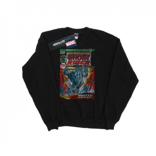 Marvel Ghost Rider Distressed Comic Cover-sweatshirt voor heren S zwart