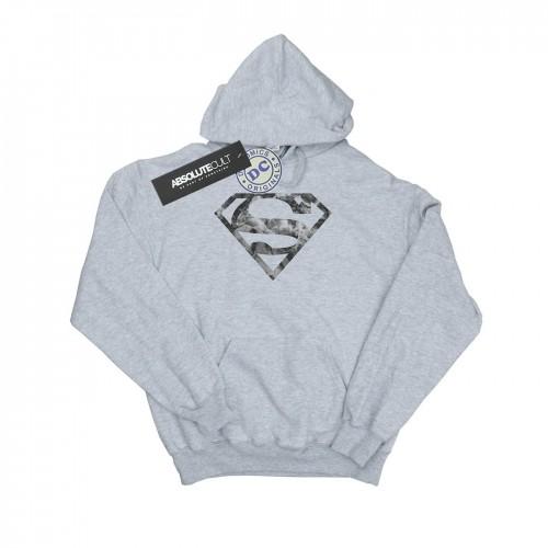 DC Comics Heren Superman Marble Logo-hoodie L grijs