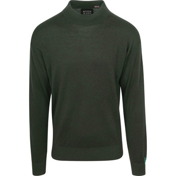 Scotch & Soda Sweater Scotch & Soda Essential Wool Blend Pullover Donkergroen