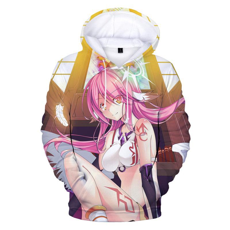 Nomi Game Anime GEEN GAME GEEN LEVEN Hoodies Mannen Vrouwen Mode Hip Hop Harajuku Geen Game Geen Leven mannen Hoodies sweatshirt Casual Jas S