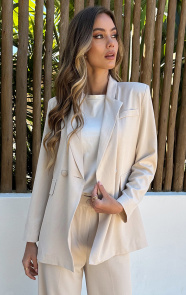 Jurkjes Oversized Fit Blazer Beige