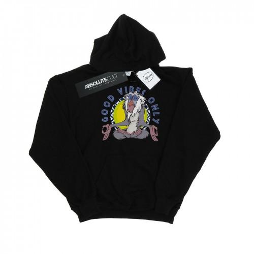 Disney Dames/Dames The Lion King Rafiki Good Vibes Only Hoodie L zwart