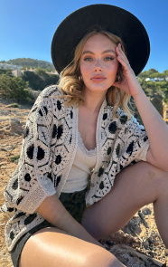 Jurkjes Crochet Cardigan Gaby Ecru