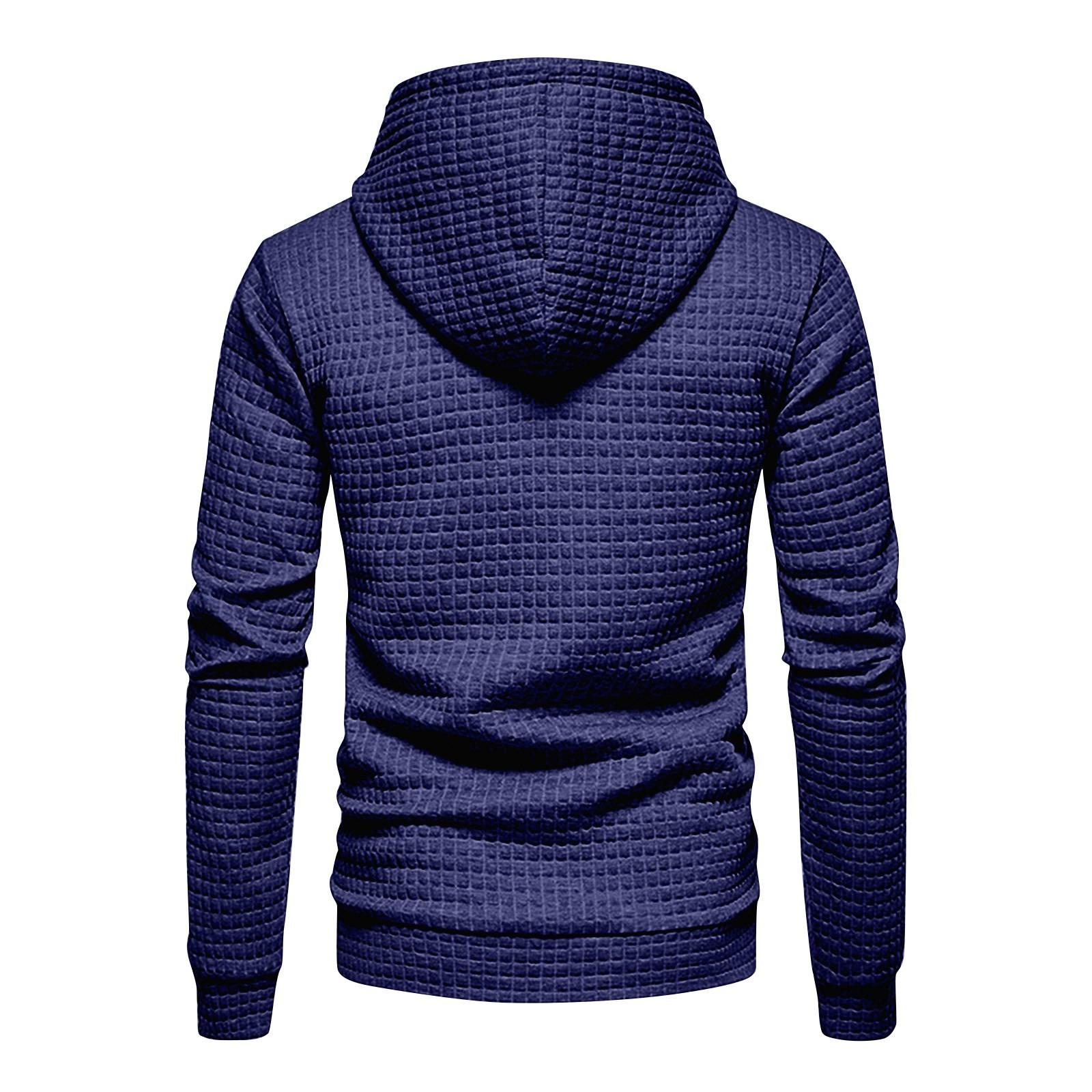Explorer Outdoors Heren Sweatshirt Hoodie Rits Arm Zak Cardigan Heren Sport Grote Maat Casual Hoodie M zwart
