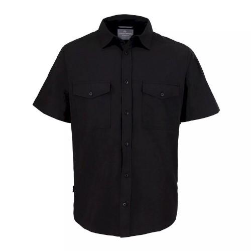 Craghoppers Heren Expert Kiwi shirt met korte mouwen XL zwart