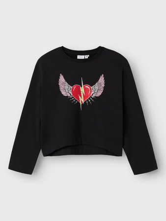 Name it zomer sweater meisjes - zwart - Nkfrositta