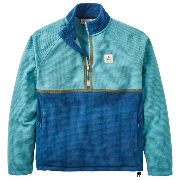Passenger  Overlook Recycled Grid Polar Fleece - Fleecevest, turkoois/blauw