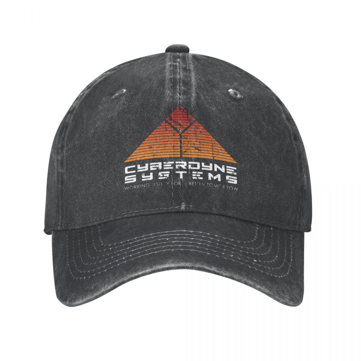 91421224MABN1UXM5T Cyberdyne Systems Skynet Logo Baseball Cap Distressed Denim Washed Terminator John Research Connor Cap Outdoor Workouts Caps Hoed One Size