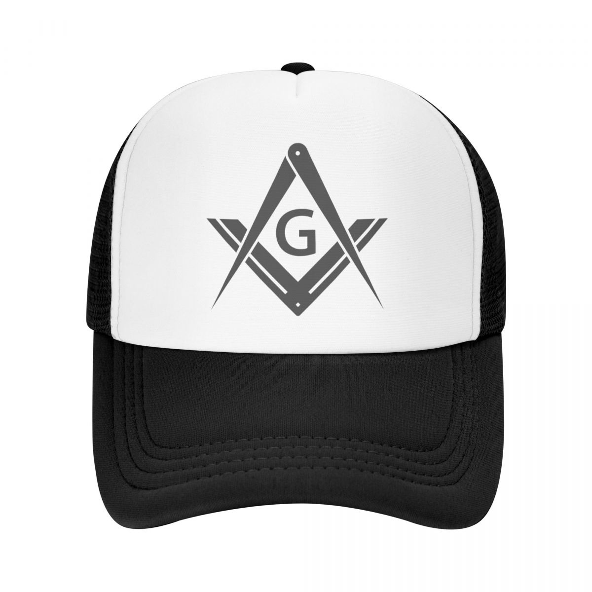 91530102MAC1PG27XM Vrijmetselaar Logo Baseball Cap WoUnisex Unisex Ademend Vrijmetselaar Vrijmetselarij Trucker Hat Outdoor Snapback Caps Zonnehoeden Trucker Hat