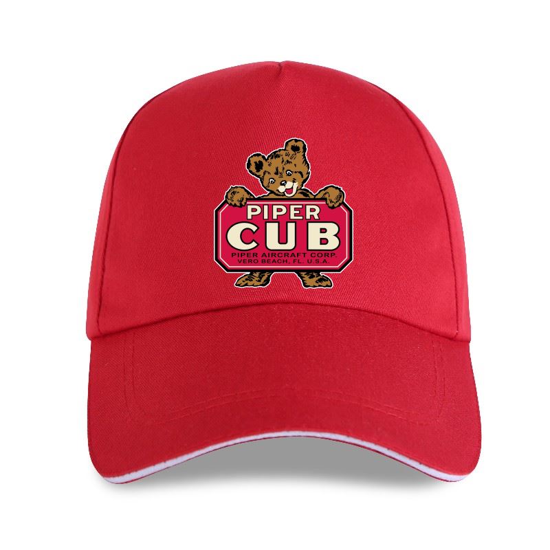 91440604MAC1QTP34F nieuwe pet hoed Piper Cub Retro Logo Vliegtuig Training Bear Aviation Flight Baseball Cap